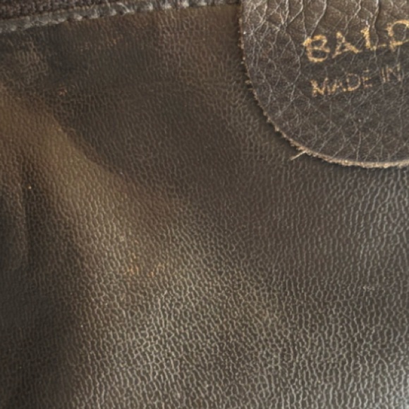 Balpri Black Genuine Leather Shoulder Bag / Crossbody Bag Made In Spain Top Zip - Picture 13 of 16